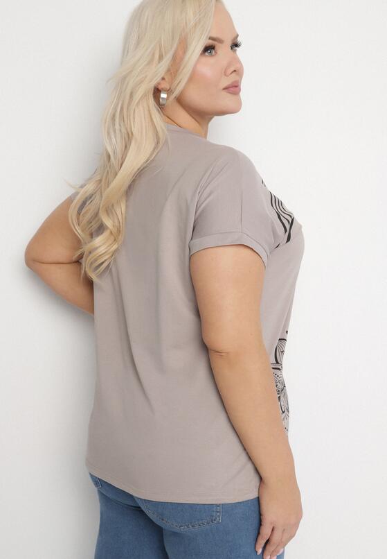 T-shirt Bej închis 3