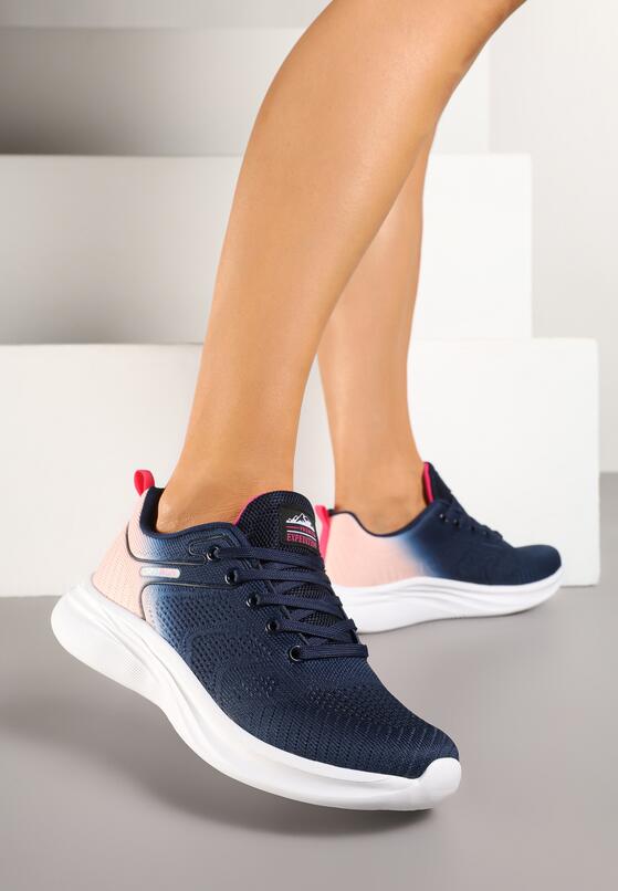 Pantofi sport Bleumarin cu roz 1