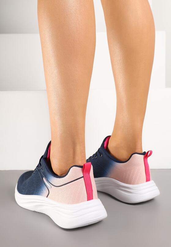 Pantofi sport Bleumarin cu roz 3