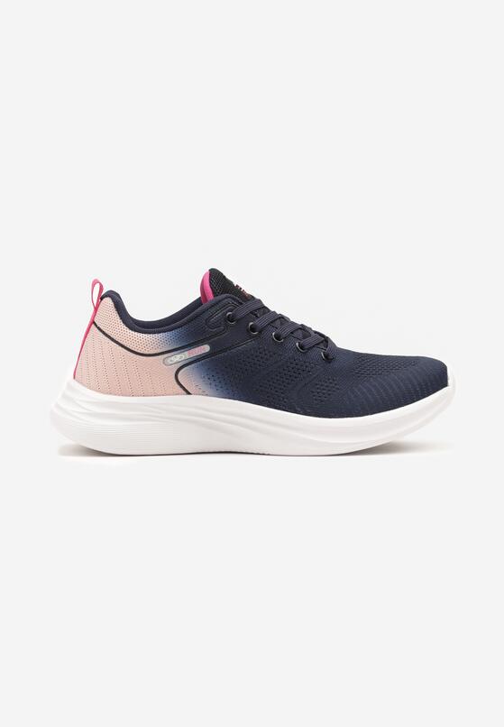 Pantofi sport Bleumarin cu roz 4