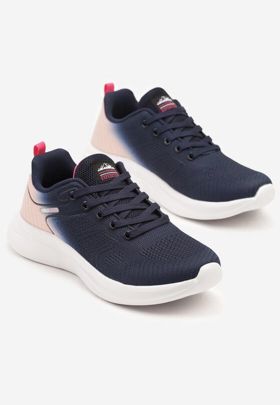 Pantofi sport Bleumarin cu roz 5