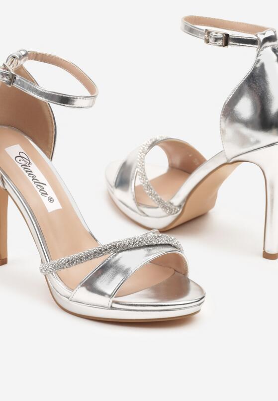 Pantofi stiletto Argintii 6