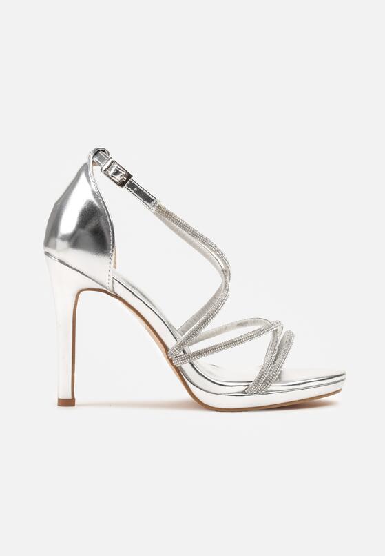 Pantofi stiletto Argintii 4