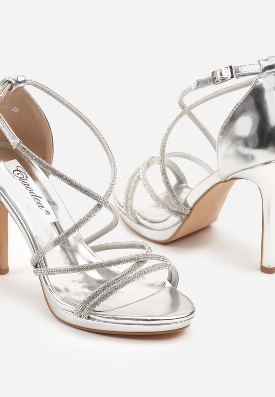 Pantofi stiletto Argintii 6