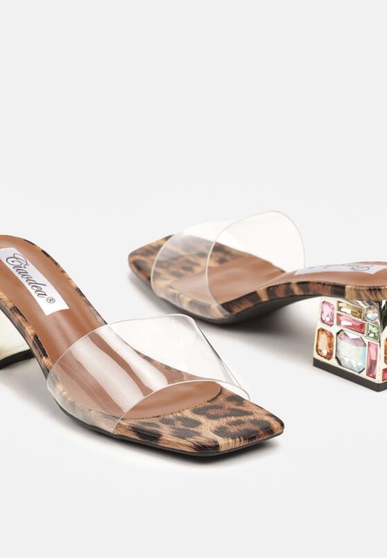 Papuci Imprimeu leopard 6