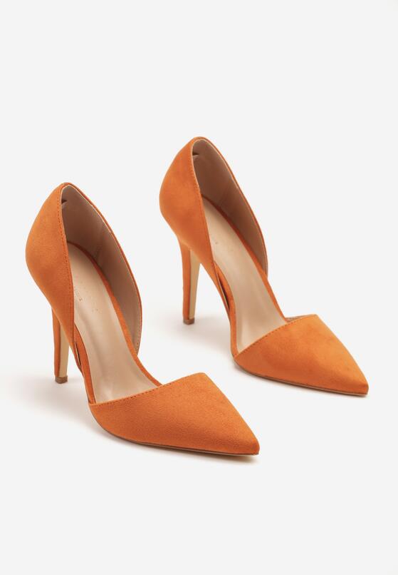 Pantofi stiletto Portocalii 5