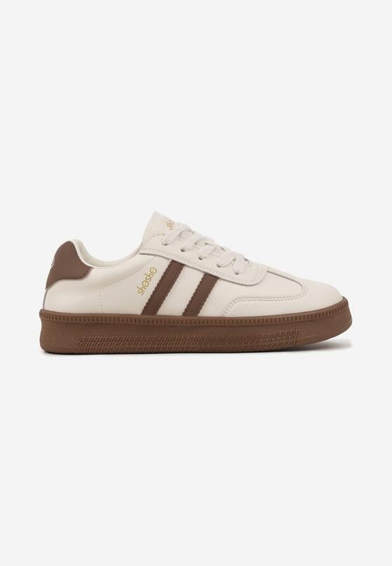 Sneakers Bej cu maro 4