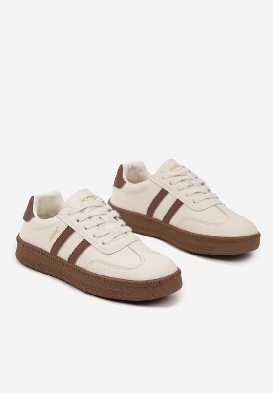 Sneakers Bej cu maro 5