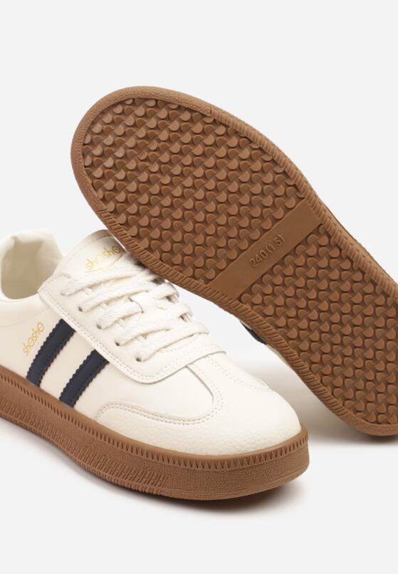 Sneakers Bej cu bleumarin 6