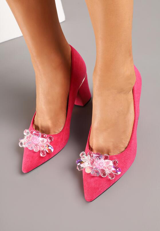 Pantofi cu toc Roz 3