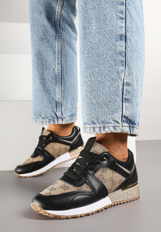 Sneakers Negru cu maro 3