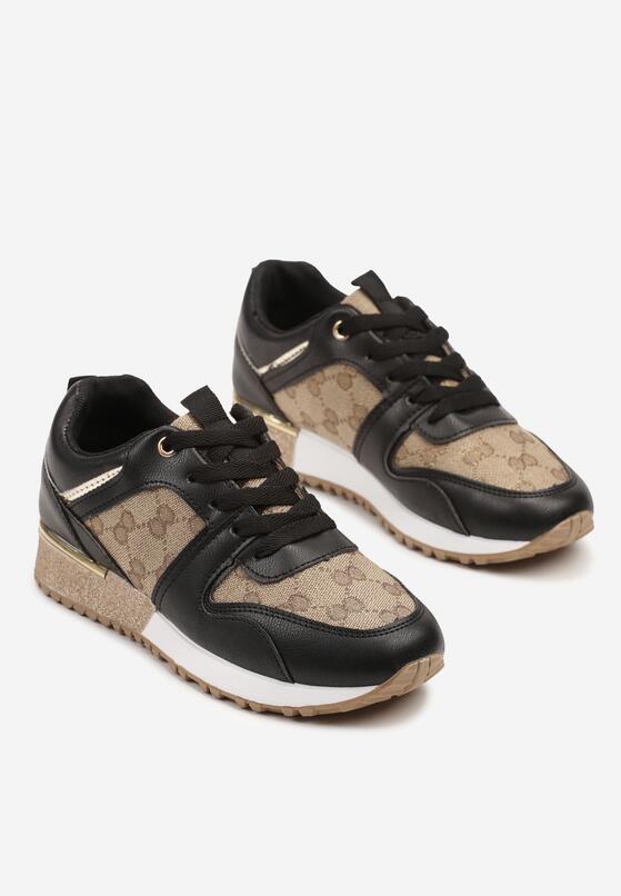 Sneakers Negru cu maro 5