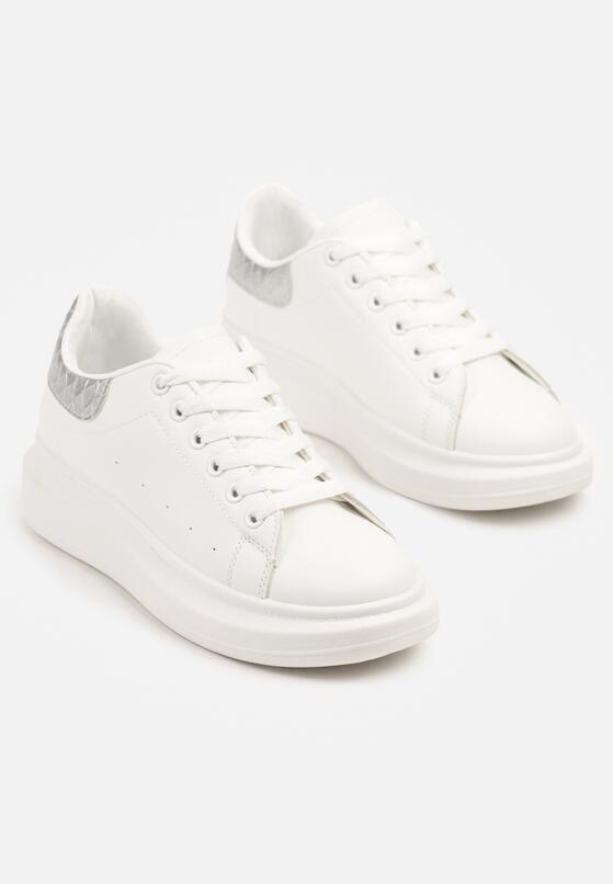Sneakers Alb cu argintiu 5