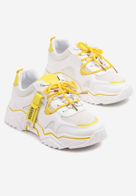Sneakers Alb cu galben 5