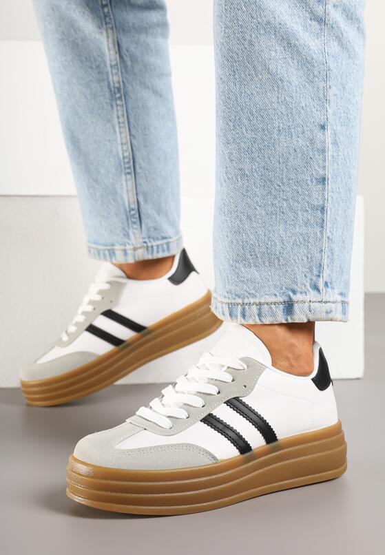 Sneakers Alb cu negru 3