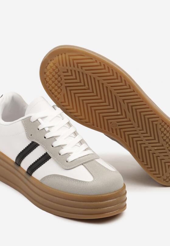 Sneakers Alb cu negru 6