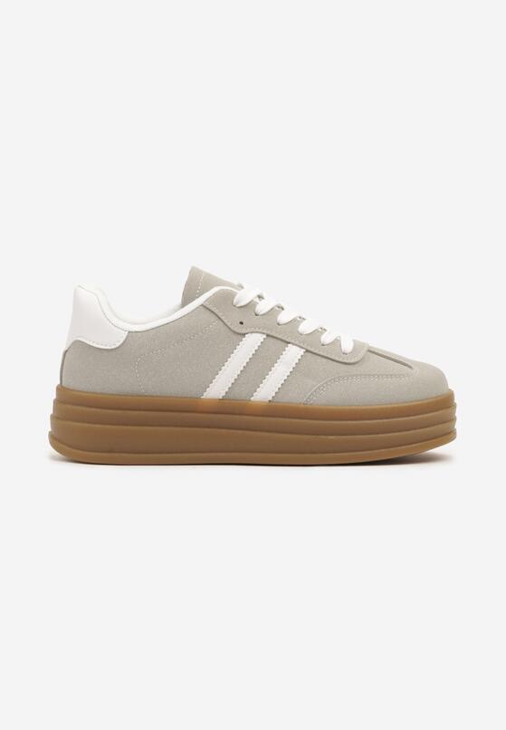 Sneakers Bej cu alb 4