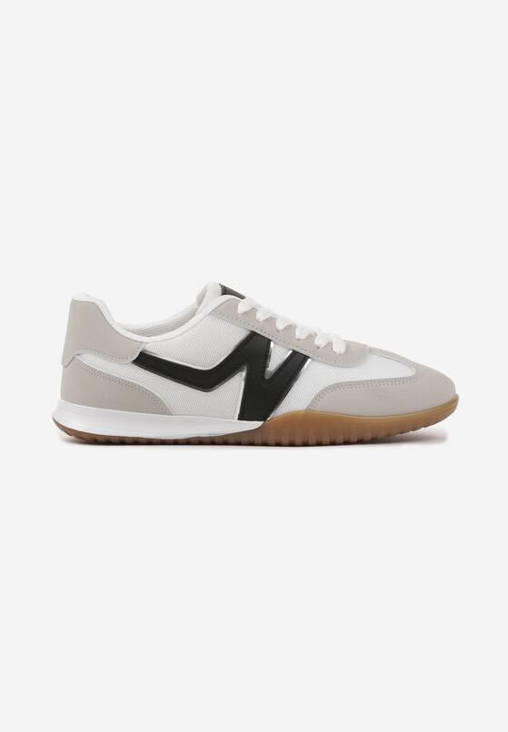 Szaro-Czarne Sneakersy w Stylu Kultowych Tenisówek Tultia 4