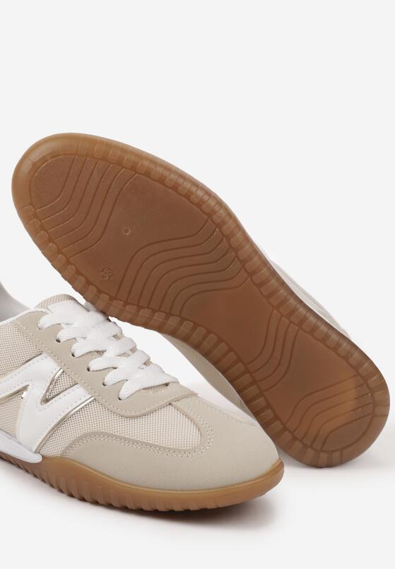 Beżowe Sneakersy w Stylu Kultowych Tenisówek Tultia 6