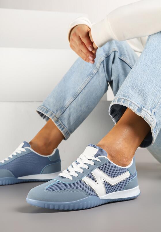 Niebieskie Sneakersy w Stylu Kultowych Tenisówek Tultia 3