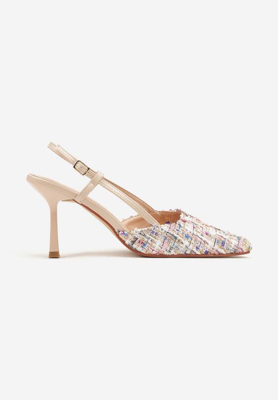 Pantofi stiletto Bej 4