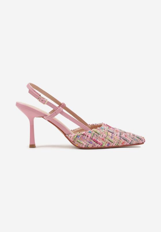 Pantofi stiletto Roz 4