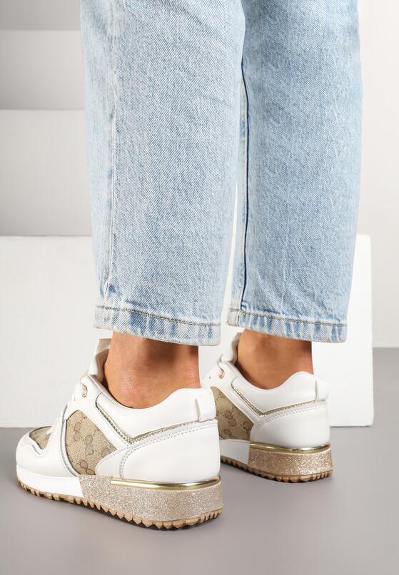 Sneakers Alb cu maro 3
