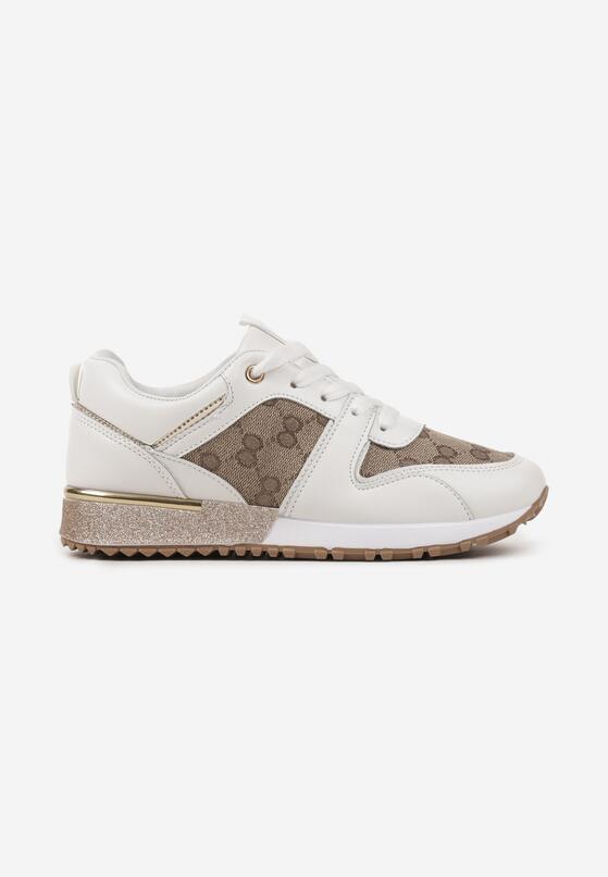 Sneakers Alb cu maro 4