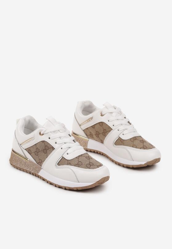 Sneakers Alb cu maro 5