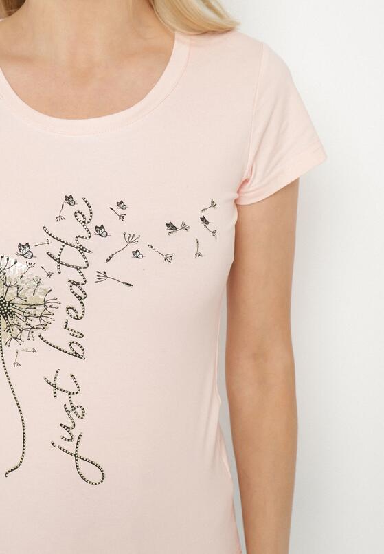 T-shirt Roz deschis 5