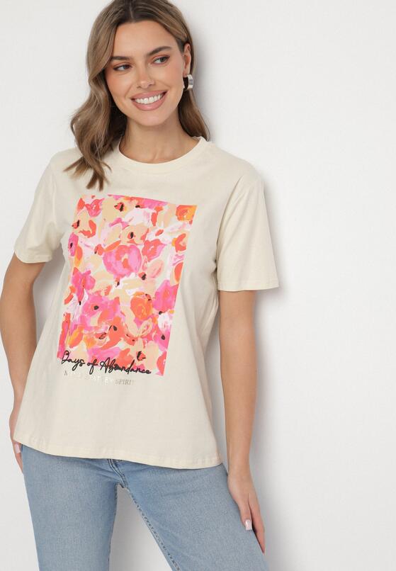 T-shirt Bej deschis 2