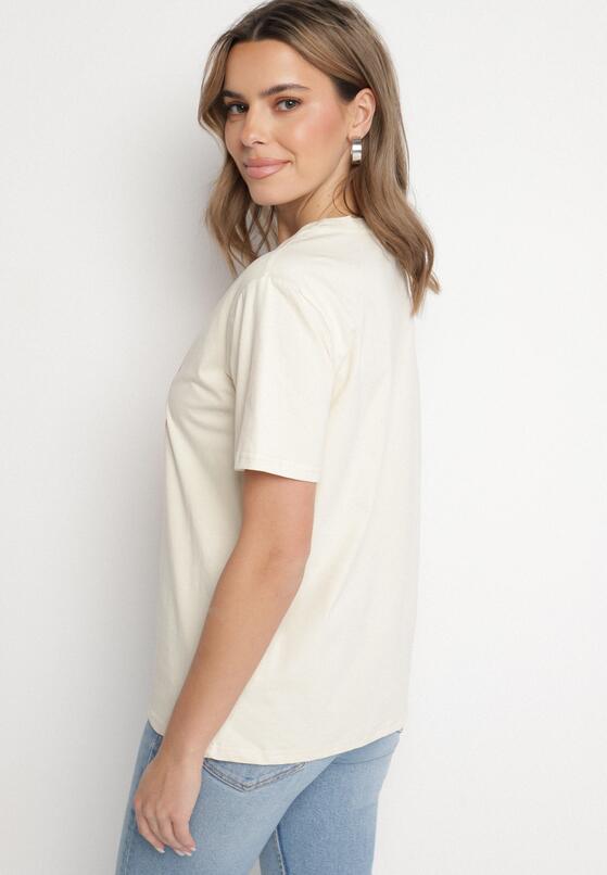 T-shirt Bej deschis 3
