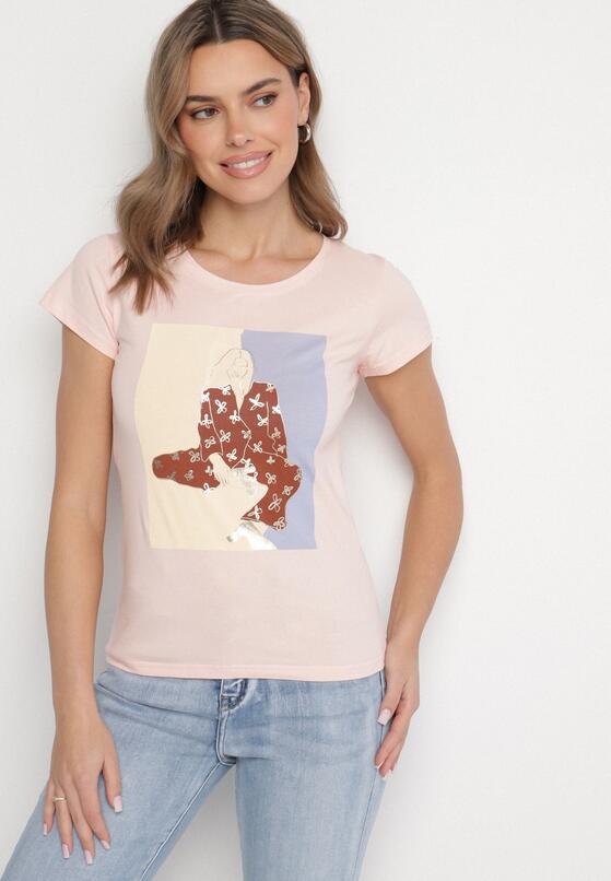 T-shirt Roz deschis 2