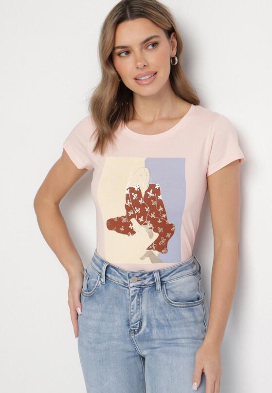 T-shirt Roz deschis 4