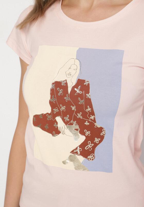 T-shirt Roz deschis 5