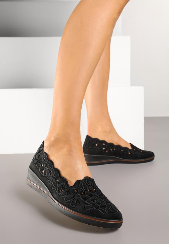 Pantofi casual Negru cu maro 2