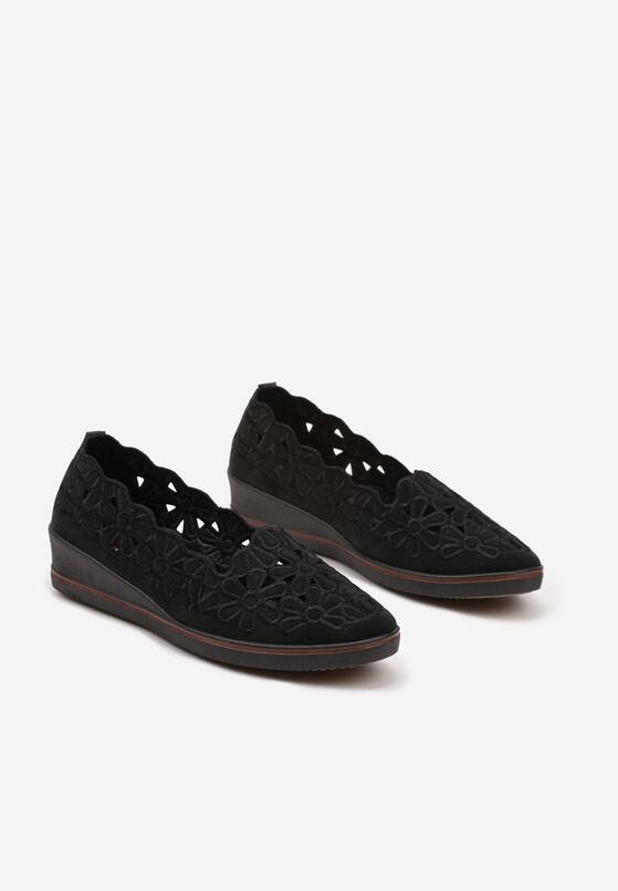 Pantofi casual Negru cu maro 5