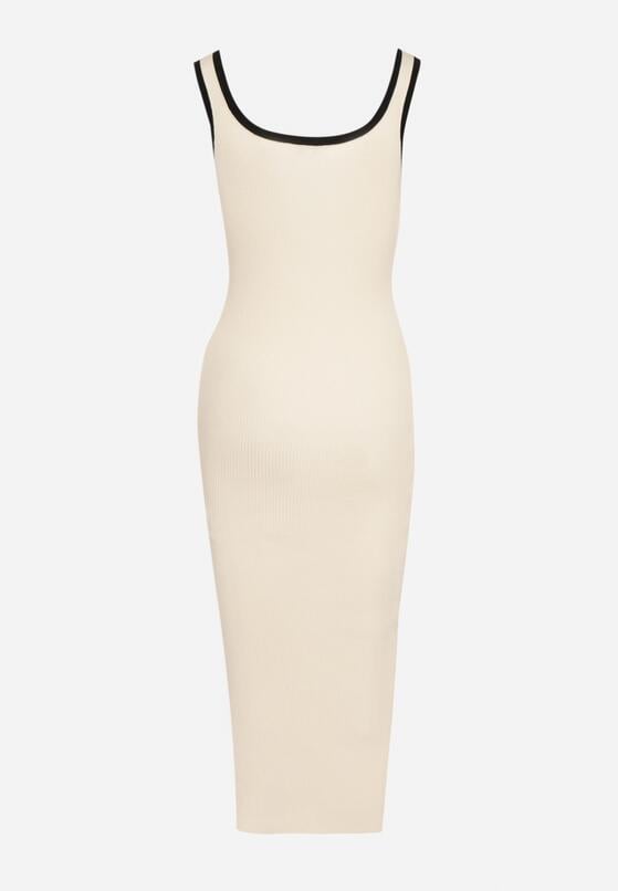 Rochie Bej cu negru 7