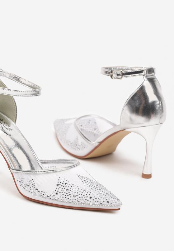 Pantofi stiletto Argintii 6