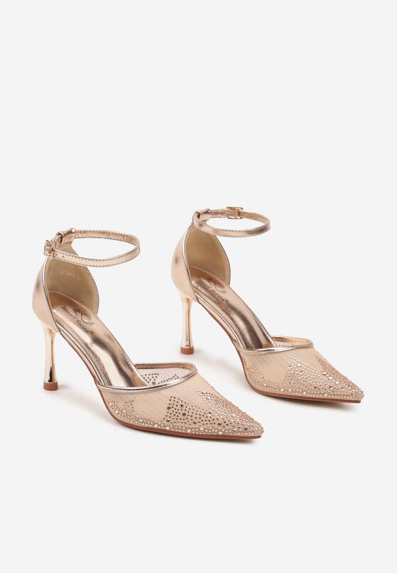 Pantofi stiletto Culoarea șampaniei 5