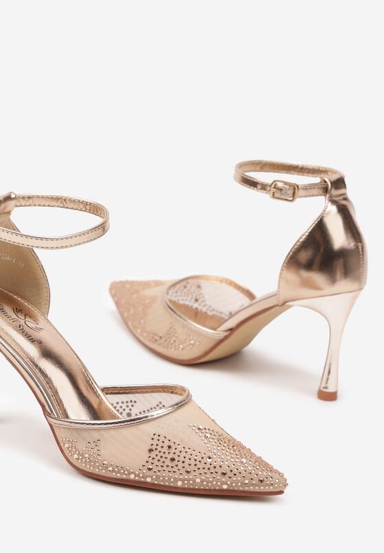 Pantofi stiletto Culoarea șampaniei 6