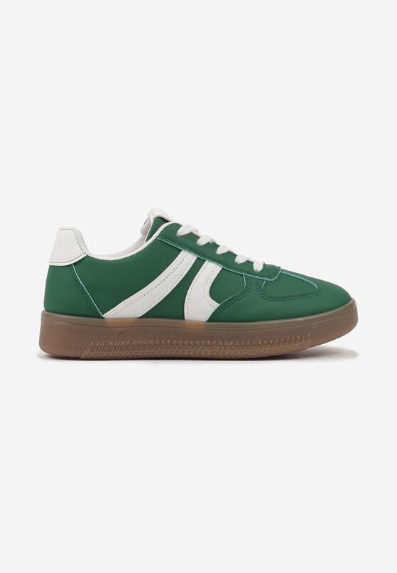 Zielone Sneakersy w Stylu Kultowych Tenisówek Setionis 4