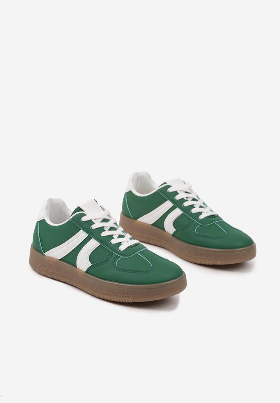 Zielone Sneakersy w Stylu Kultowych Tenisówek Setionis 5