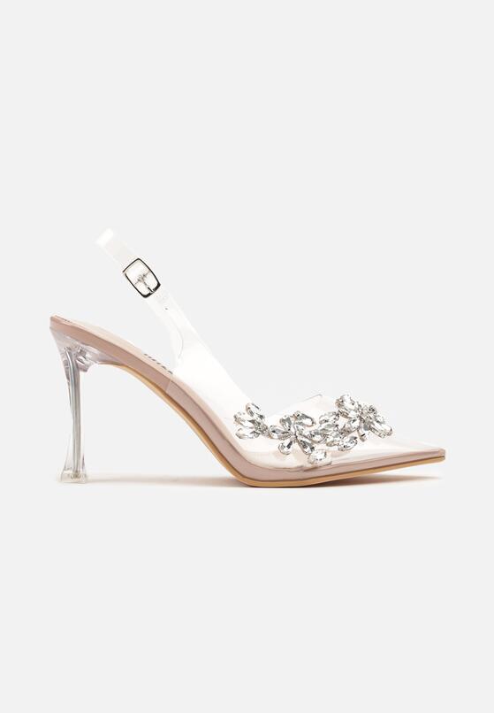 Pantofi stiletto Bej 4