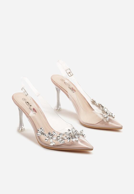 Pantofi stiletto Bej 5