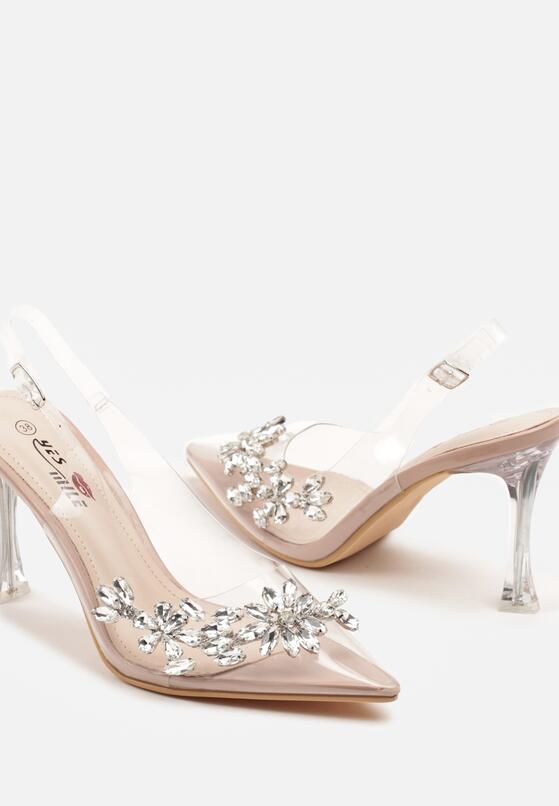 Pantofi stiletto Bej 6