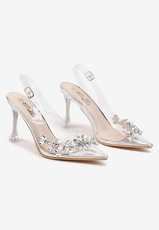 Pantofi stiletto Argintii 5