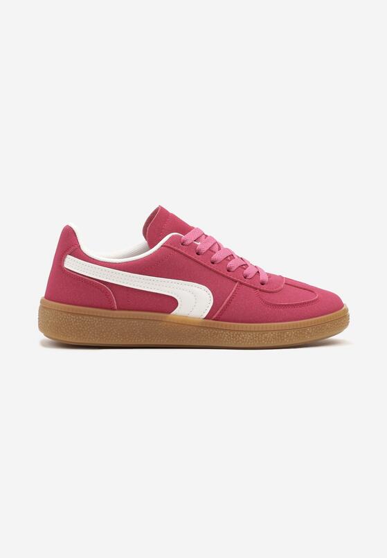 Różowe Sneakersy w Stylu Klasycznych Tenisówek Ahleria 4