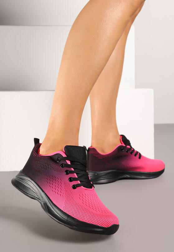 Sneakers Negru cu roz 2