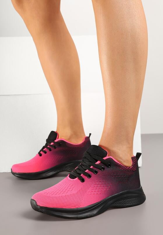 Sneakers Negru cu roz 1